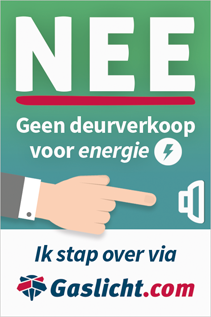 Gaslicht.com deursticker Gaslicht.com deursticker