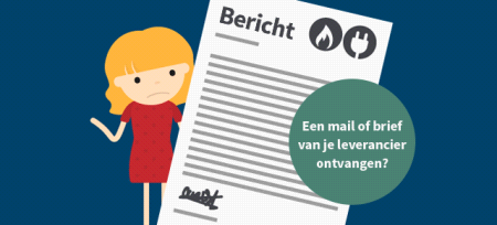 Brief van de energieleverancier: hoger termijnbedrag...