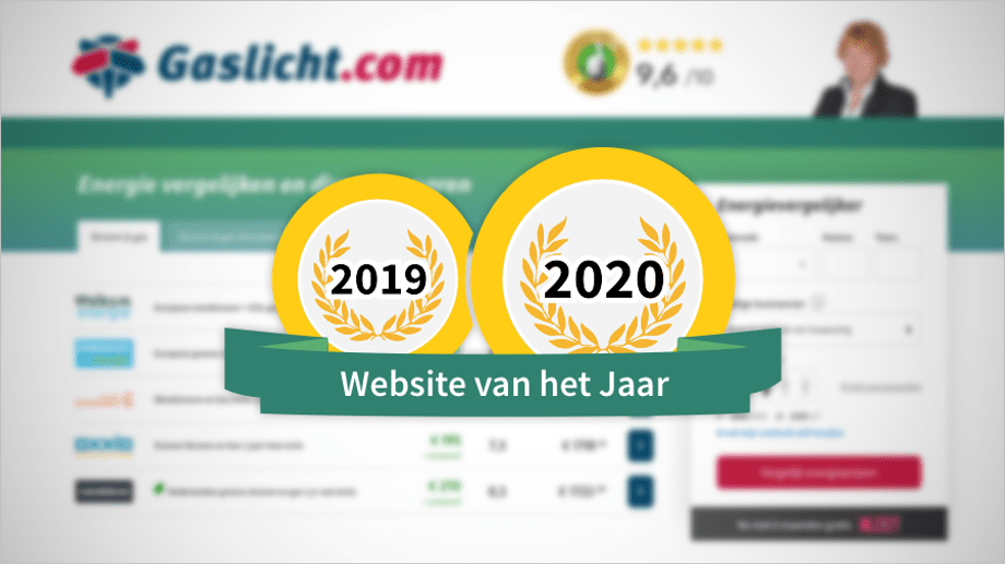 Gaslicht.com weer Website van het Jaar 2020